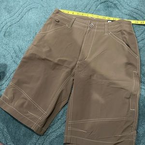 Kuhl Shorts 12” Hiking Climbing Shorts brown/gray Size 32